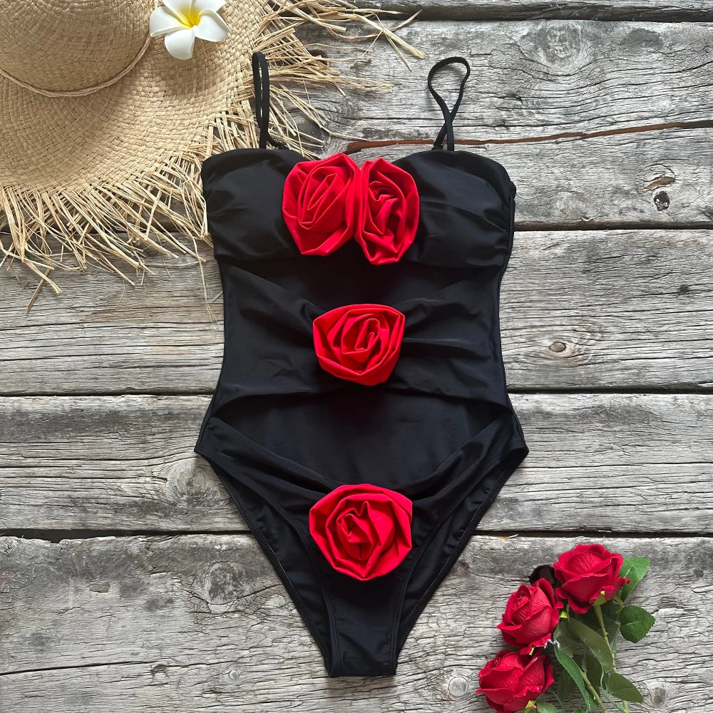 Celine Floral Tank Bikini Three-piece