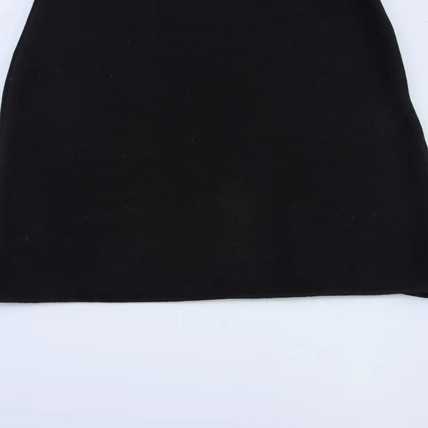 Isabeau Flower-Trim Square-Neck Bodycon Mini Dress