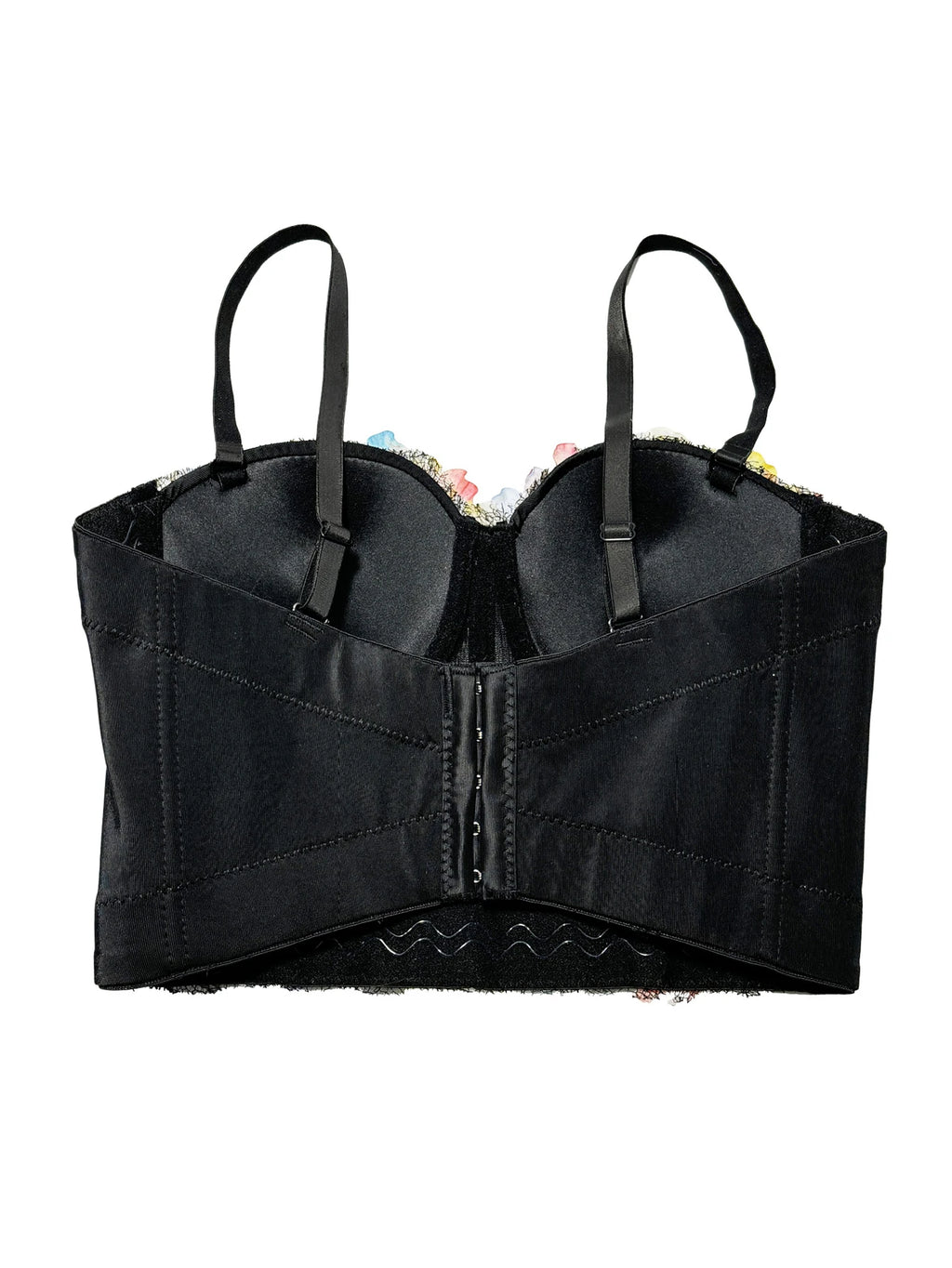 Sexy floral rhinestone corset tanks top women summer club party tops for woman clothing black halter crop top fashion streetwear