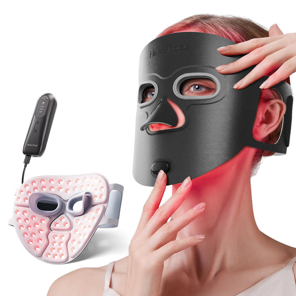 Wireless LED Red Light Therapy Face Mask – Rechargeable 660nm & Near Infrared Light for Radiant Skin