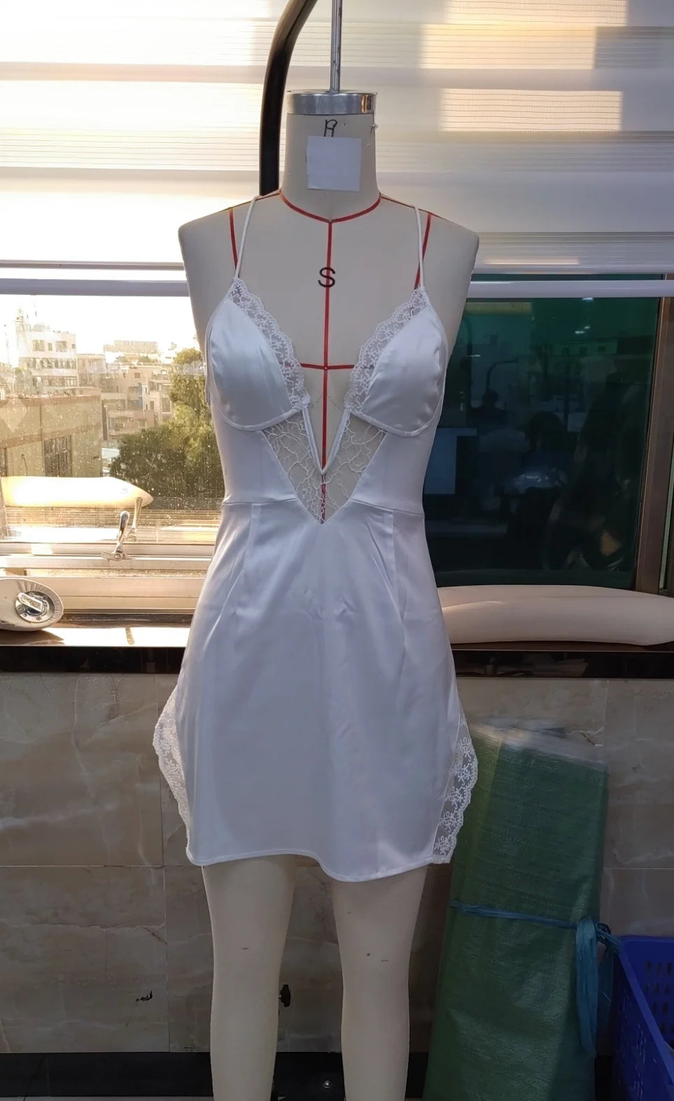 hirigin Y2K Lace Stitching Satin Bodycon Dress Set Women Sexy Sleeveless Mini Dresses Fairycore Coquette Party Holiday Robe 2023
