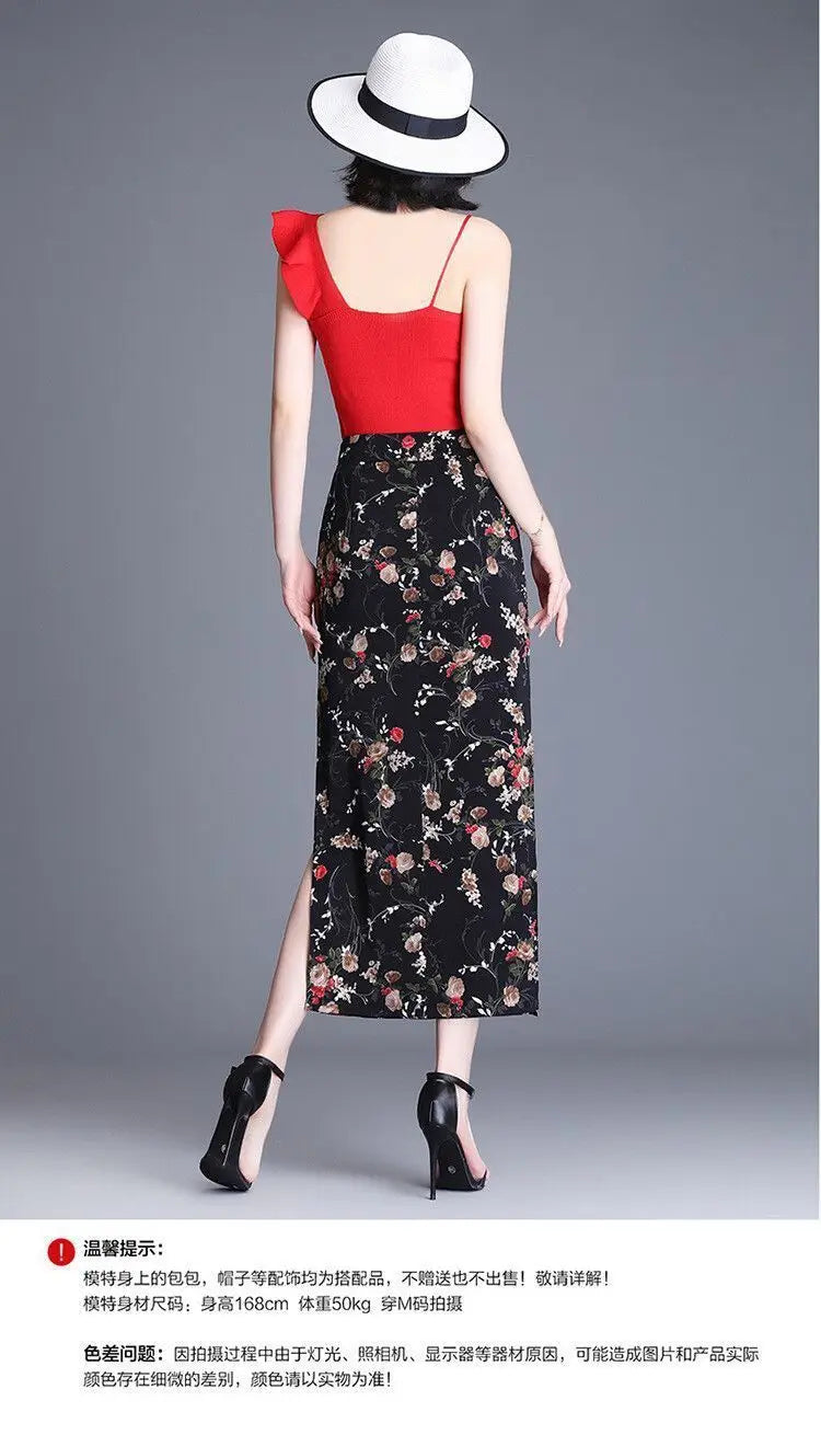 Hadley A-Line Floral Midi Skirt One-piece