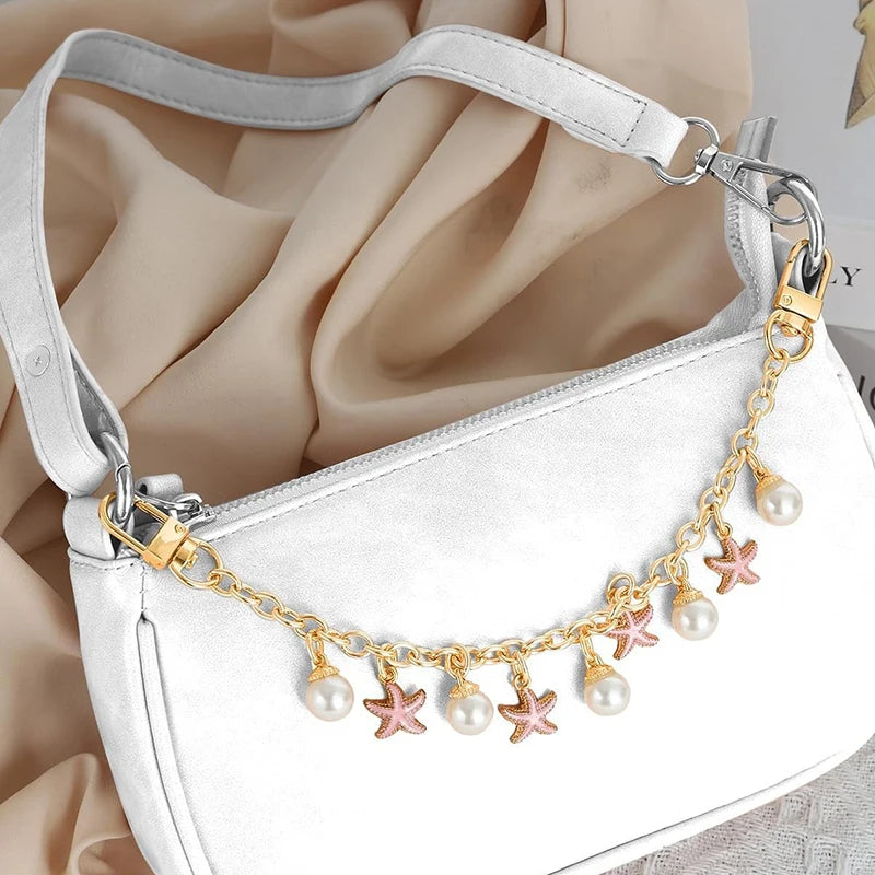 Marina Seashell Starfish Pearl Bag Charm Main image