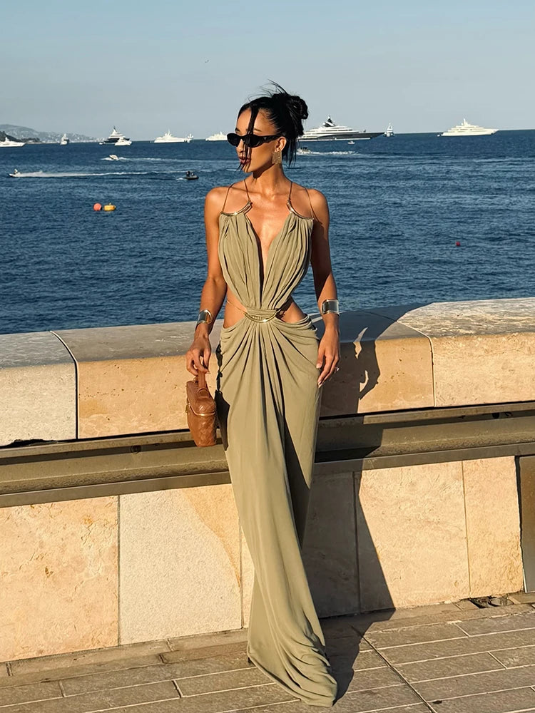 Kezia Halter Cutout Backless Maxi Dress Secondary image