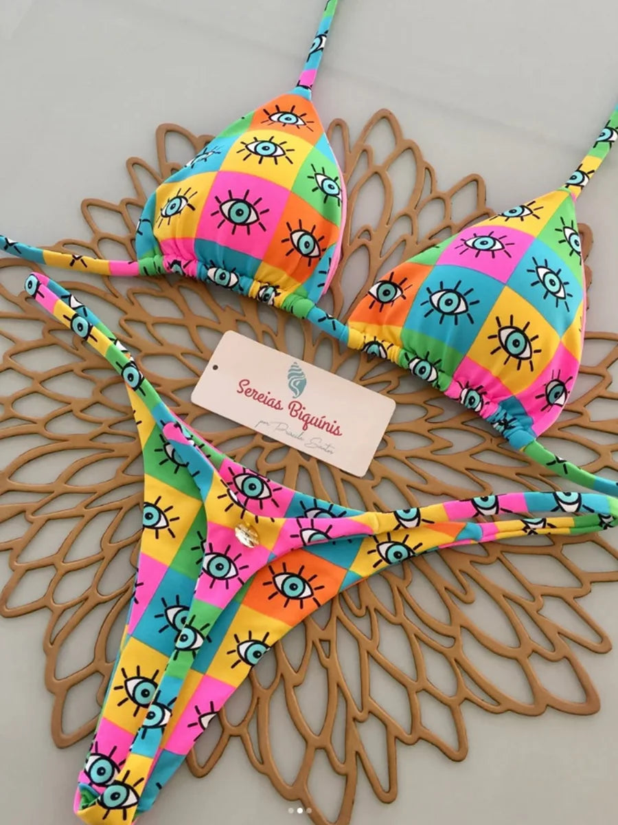 Isolde Lace-Up Micro Bikini Two-piece