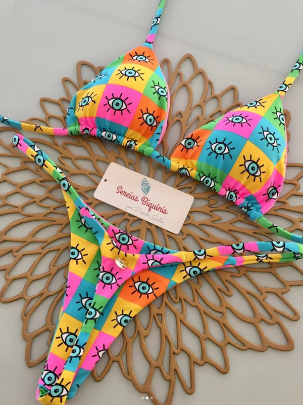 Isolde Lace-Up Micro Bikini Two-piece