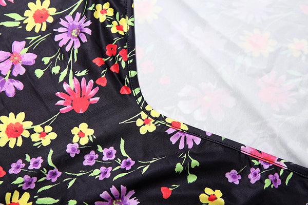 Kliou Flower Print Mini Dress Woman Low-Neck Cross Bandage Backless Sleeveless Skinny Peach Hip Hot Girls Street Style Bodycon