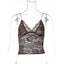 Bella Midnight Lace Spaghetti Strap Top