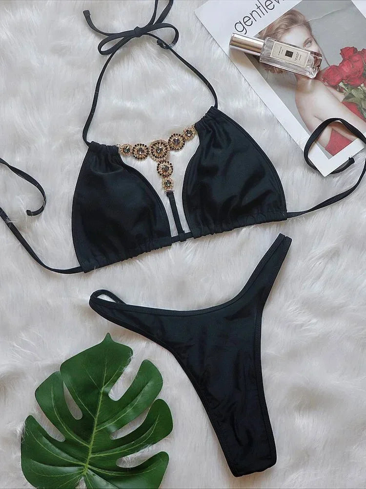 Dahlia Rhinestone String Bikini Two-piece Secondary image