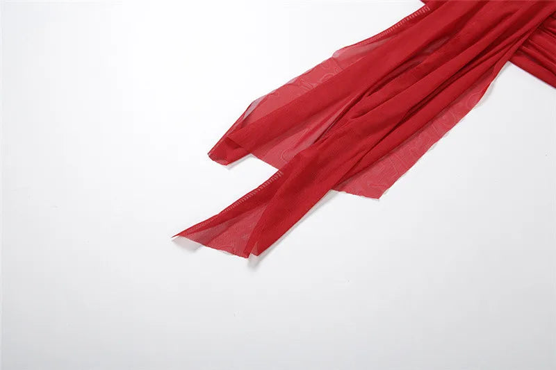 Saskia Ruched Asymmetrical Midi Skirt Set Three-piece
