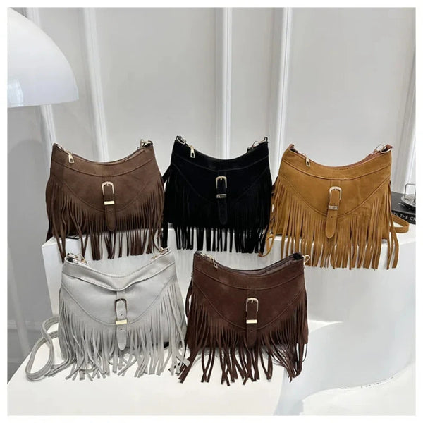 Dakota Fringe Hobo Shoulder Bag