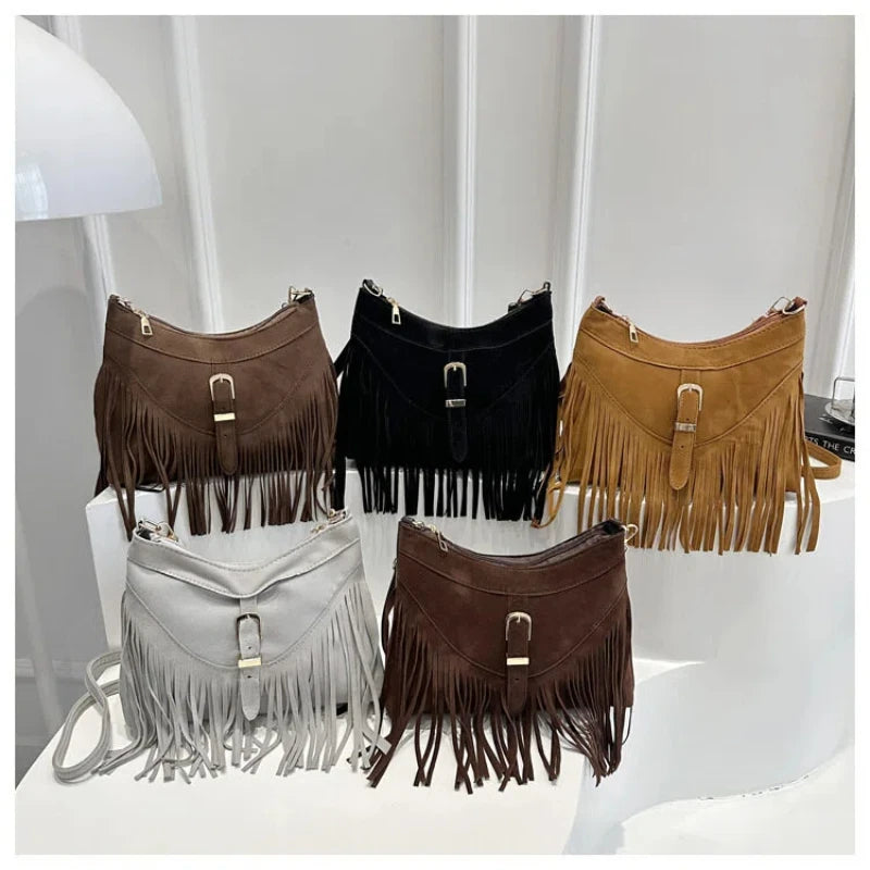 Dakota Fringe Hobo Shoulder Bag Main image