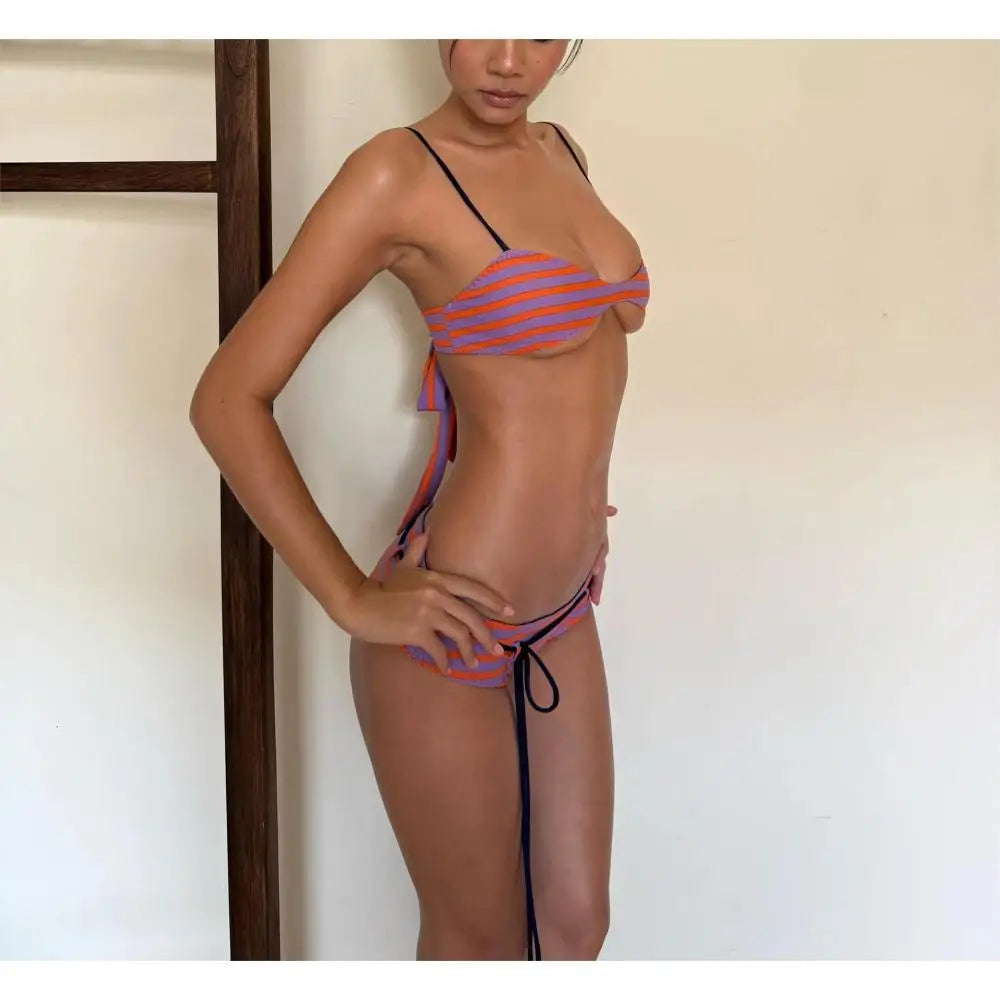 Sienna Sunset Stripe Swimwear Two-piece