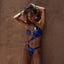 2024 Spiral Halter One Piece One Piece Swimsuit Sexy Solid Swimwear Women Bathing Suit Beach Backless Monokini Swimsuit Female