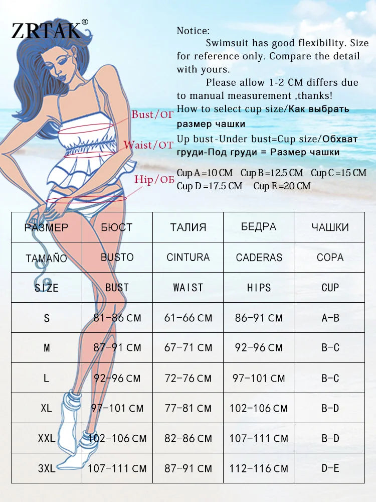 Zrtak Two Piece Bathing Suits for Women Sexy Red Triangle Bikini Set Pleated Swimsuit Low Waist Bandage Beachwear Bathing Suit