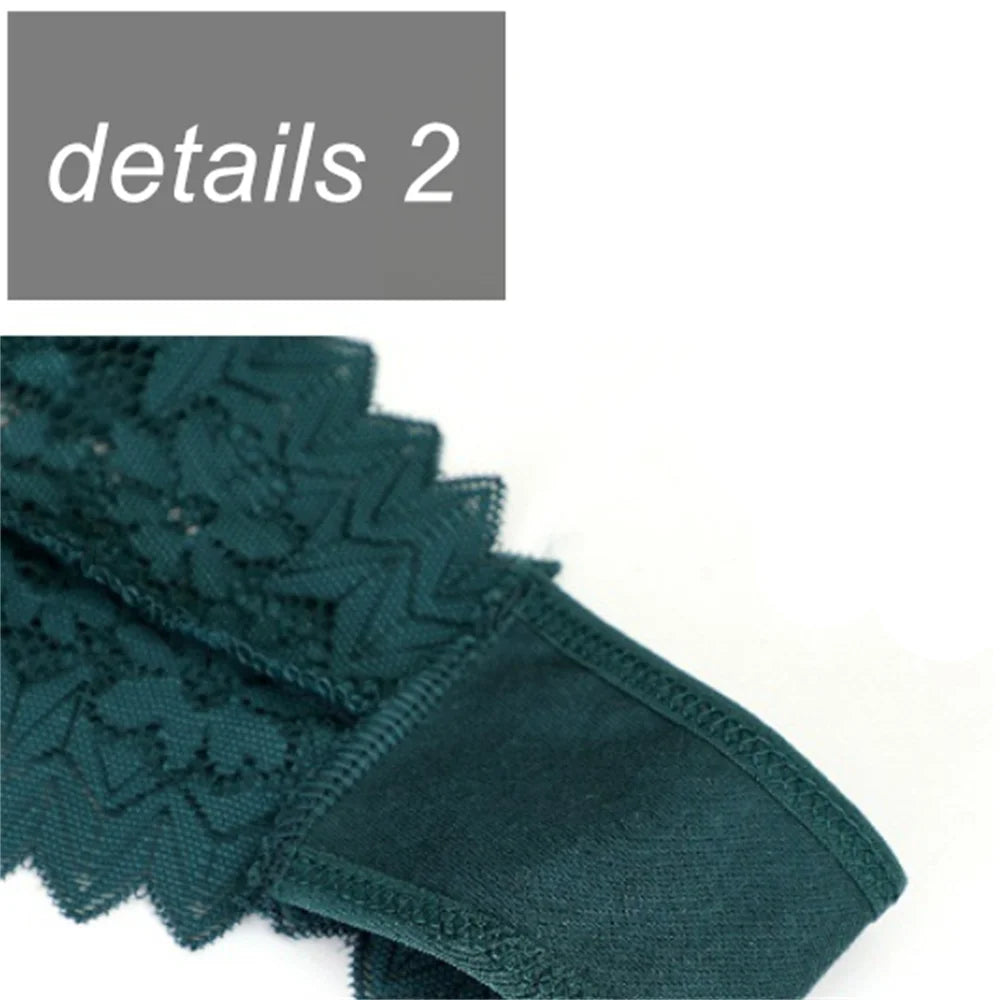Valora V-Shape Lace Thong Pack Lingerie 3-piece