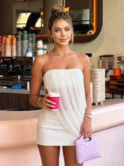 Celeste Drape Cutout Mini Dress