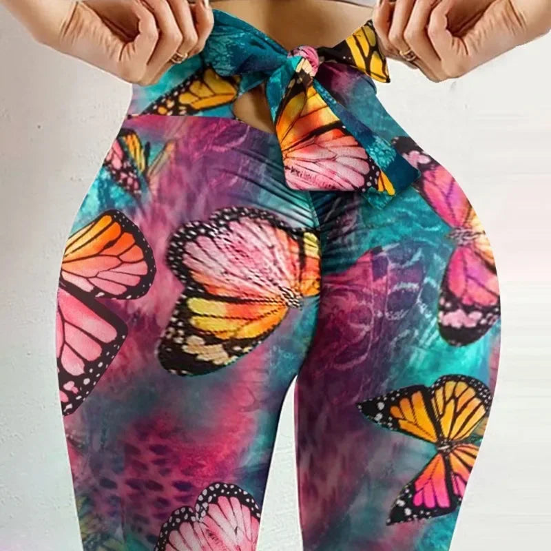 Daphne Butterfly Bow Yoga Leggings One-piece Secondary image