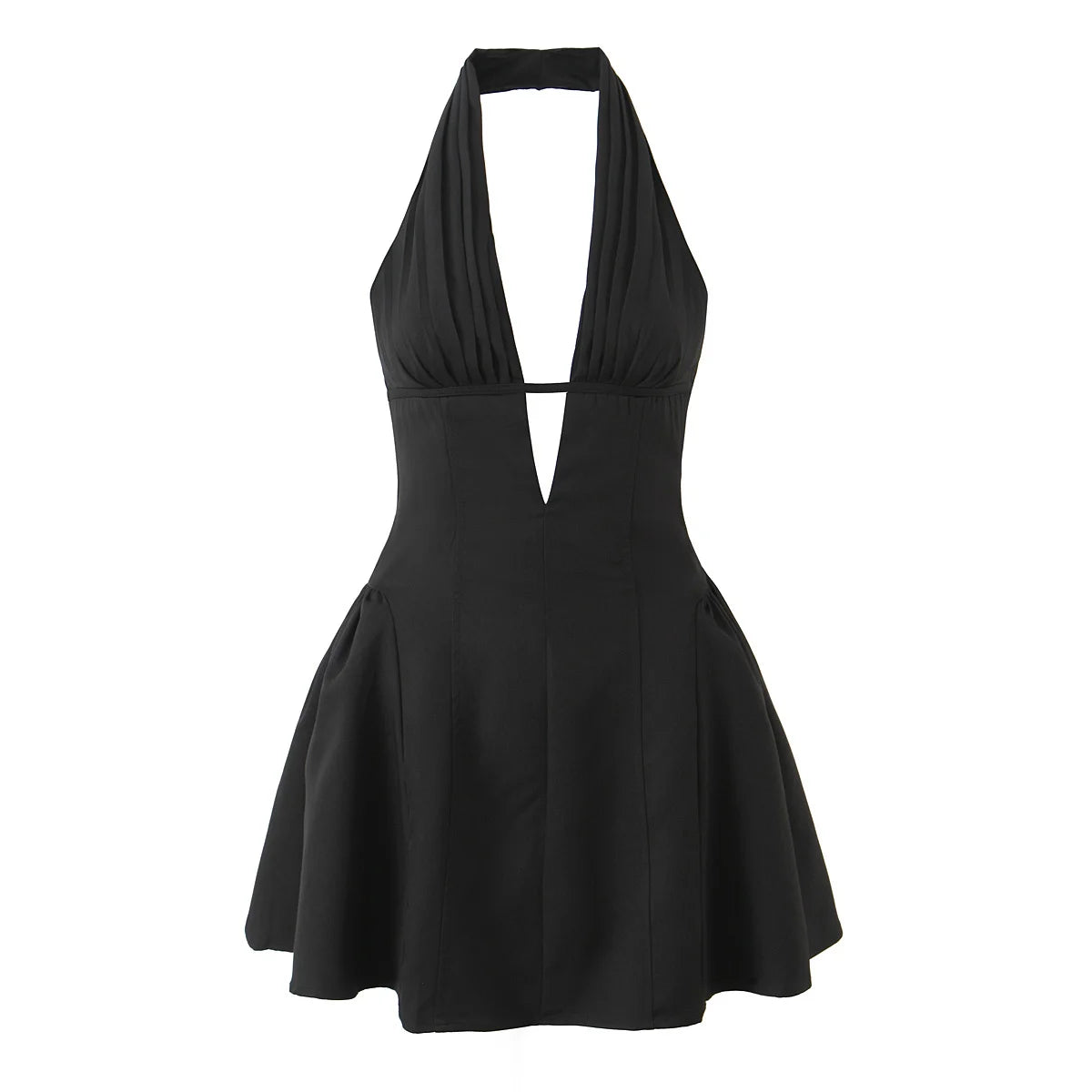 Esme Polka Dot Halter A-Line Mini Dress
