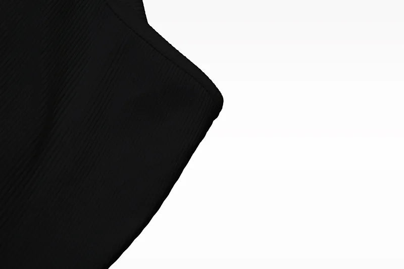 Metal Buckle Decoration Tank Tops Women Turtleneck Off Shoulder Skinny Stretch Street Fashion Wild Style Solid Outfits