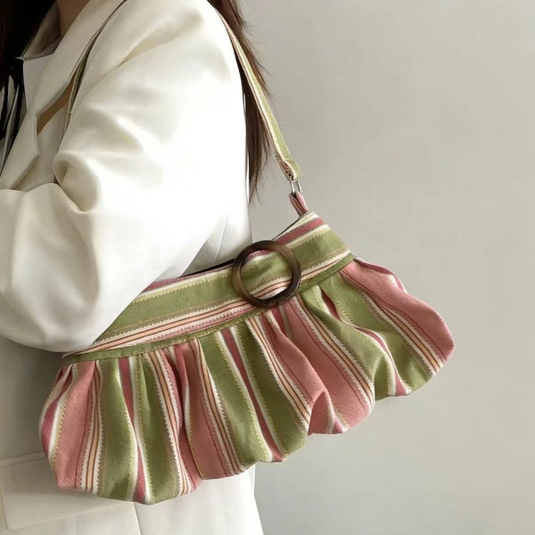 Zuri Contrast-Print Underarm Bag