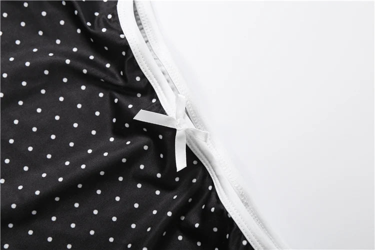 Clarissa Lace Polka Dot Printed Maxi Skirt Set Two-piece