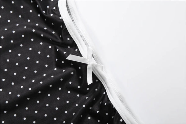 Clarissa Lace Polka Dot Printed Maxi Skirt Set Two-piece