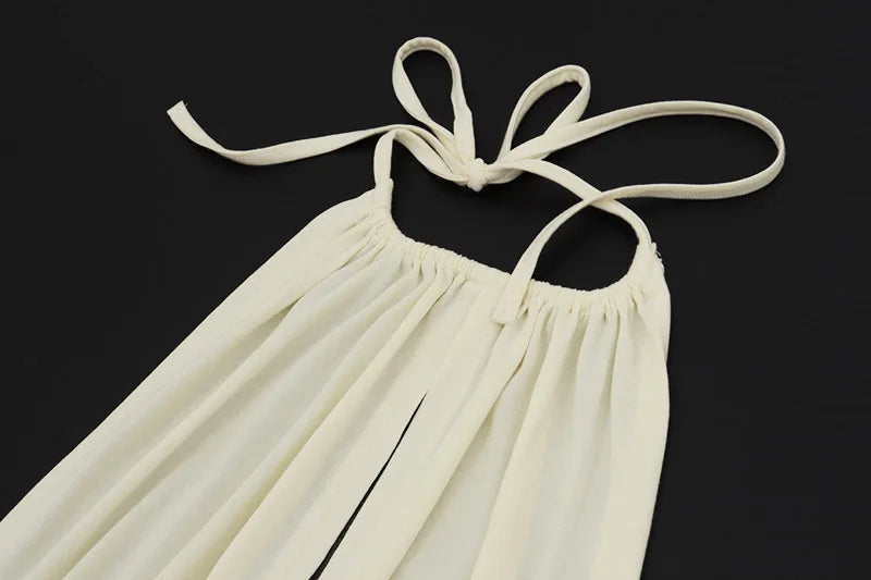 Aurelie Embellished Halter Cutout Mini Dress