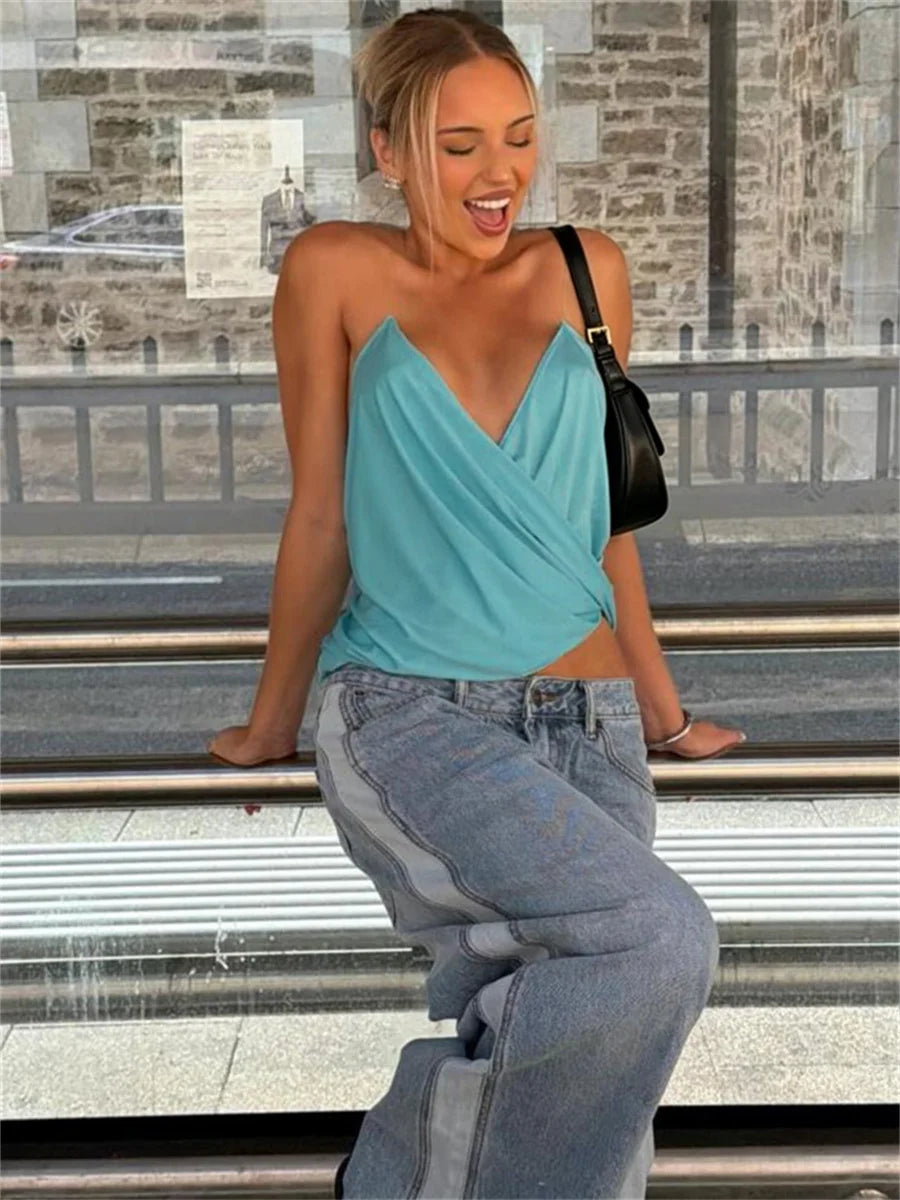 Yasmin Ruched Sleeveless Top One-piece Secondary image