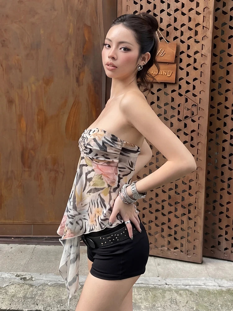 Savannah Botanical Scarf Apparel Top