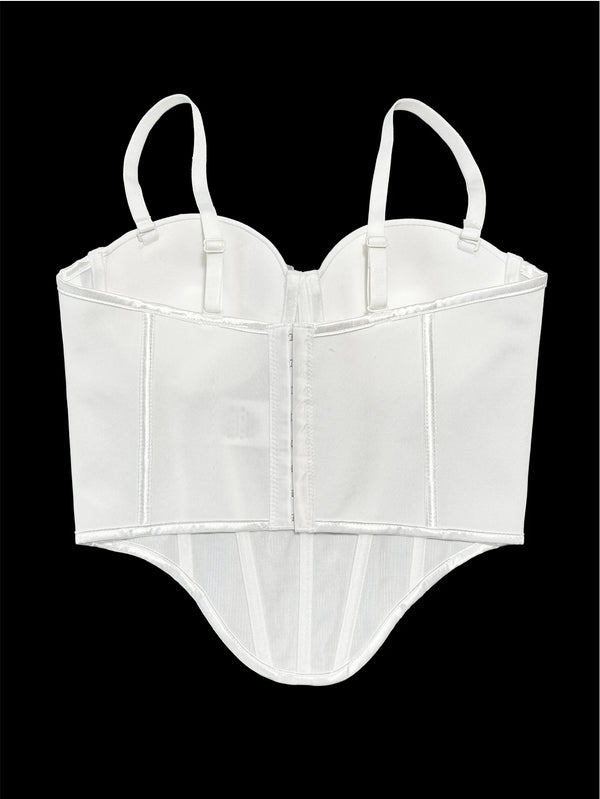 Sexy white rhinestone corset crop top women summer night club party tops for woman clothing black halter tanks top streetwear
