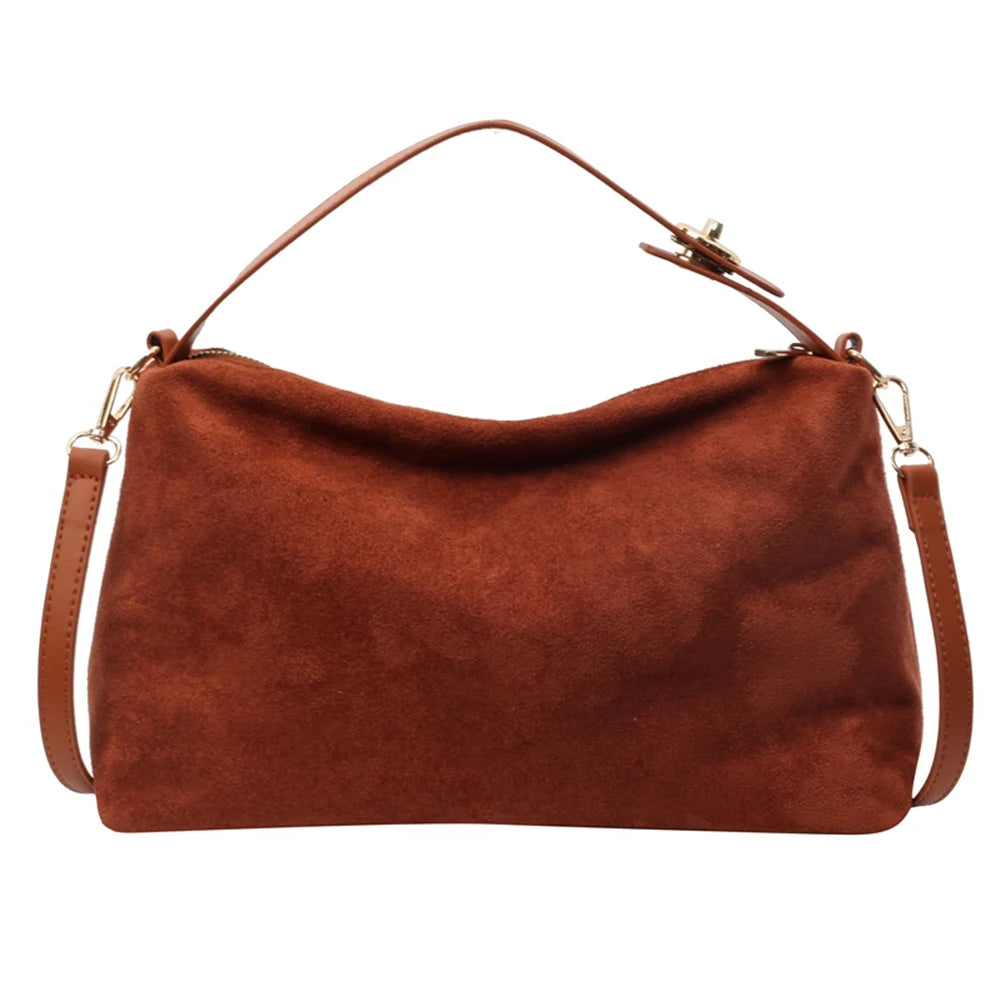 Moira Faux-Suede Boston Bag