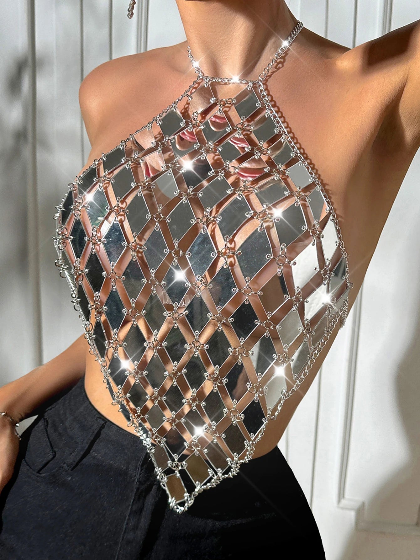 Celeste Mirror Mosaic Festival Top One-piece
