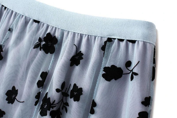 Nadia A-Line Floral Midi Skirt One-piece
