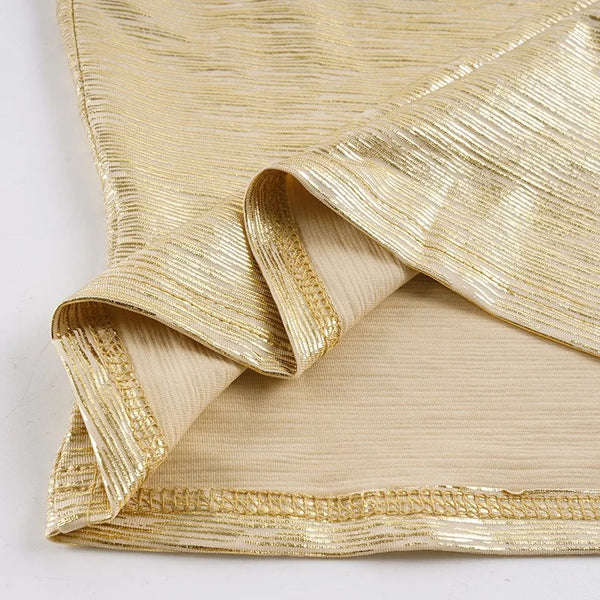 Goldie Metallic Square-Neck Cami Top One-piece