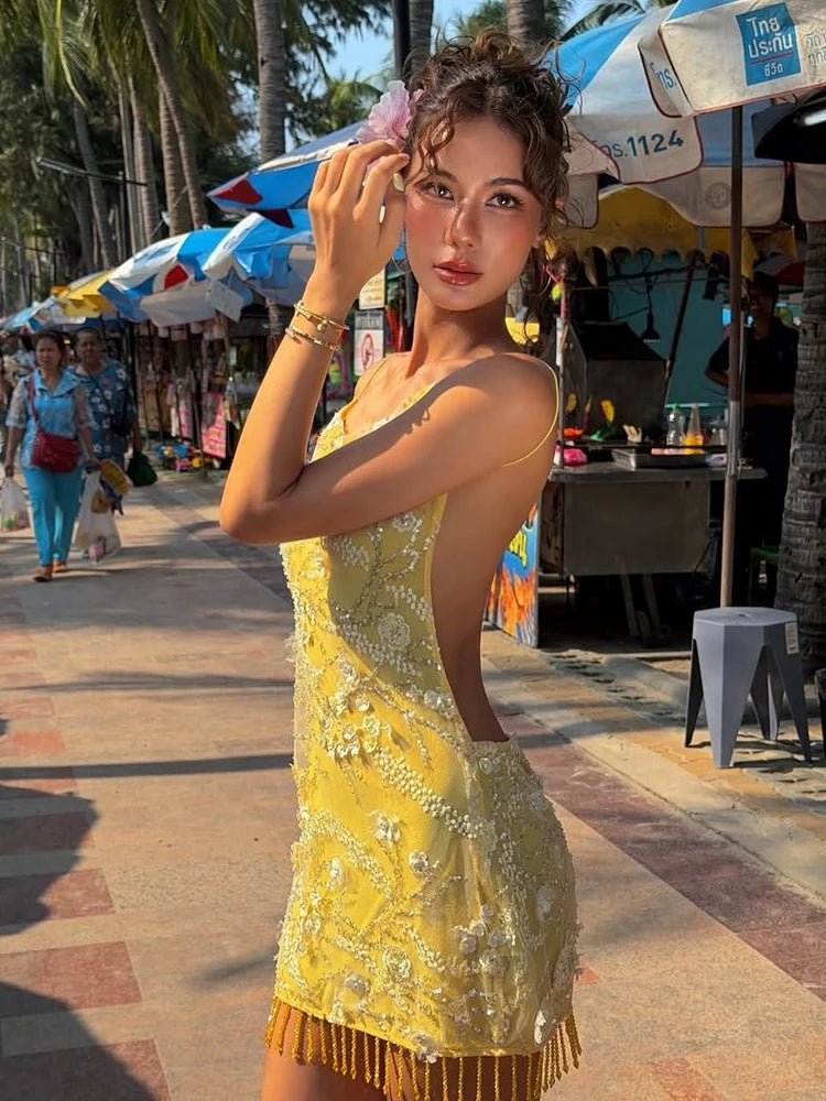 Sienna Soleil Floral Sequin Mini Dress