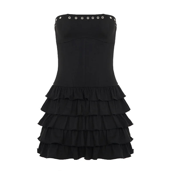 Valentina Ruffle Corset Mini Dress