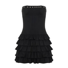 Valentina Ruffle Corset Mini Dress