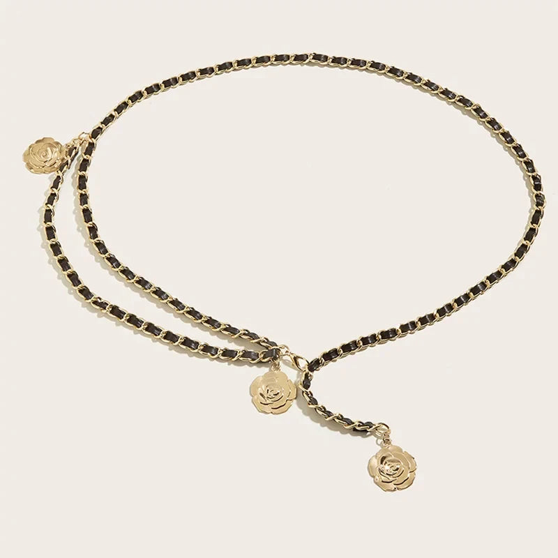 Flora Flower Pendant Waist Chain