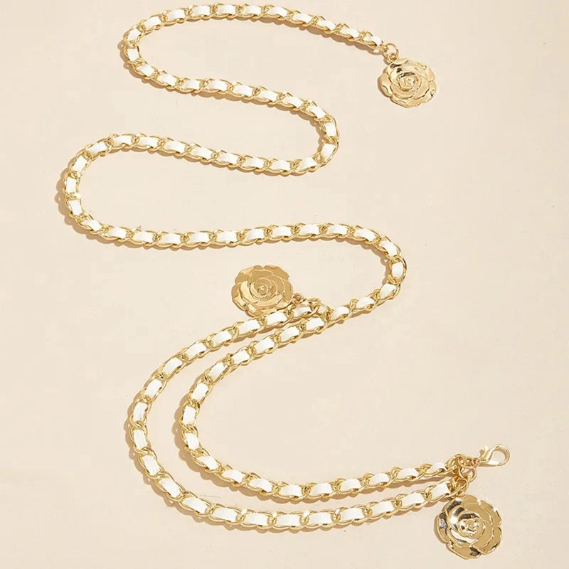 Flora Flower Pendant Waist Chain