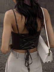 Aria Sculpted Corset Crop Top One-piece