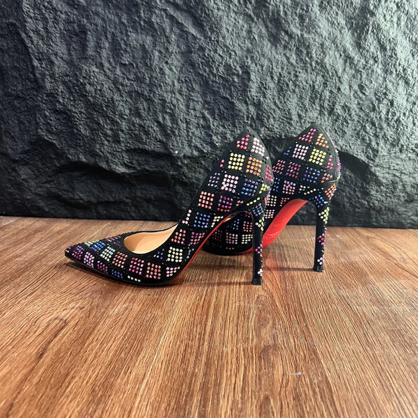 Shoes For Woman 2025 Trend New Leather Luxury High Heels  Red Bottom Pointed Toe Stiletto Pumps Comfortable Sexy Party Shoes