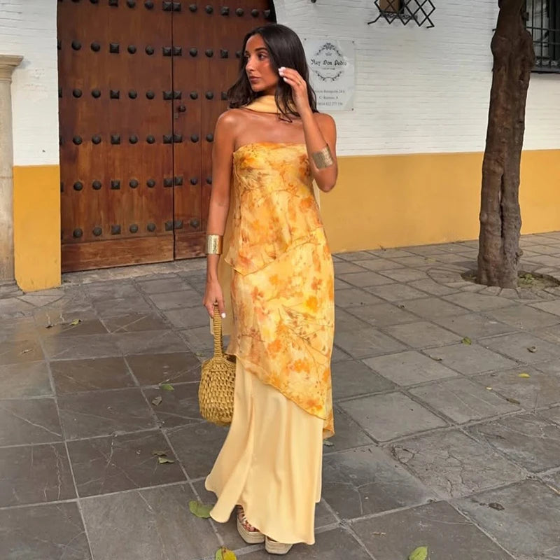 Serenade Tiered-Ruffle Maxi Dress