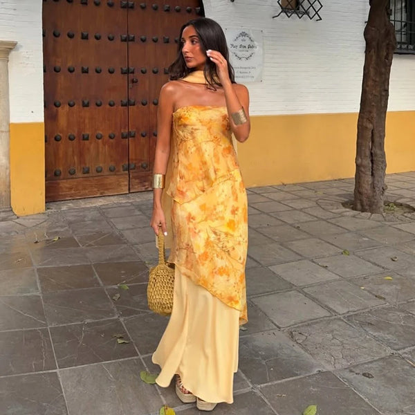 Serenade Tiered-Ruffle Maxi Dress