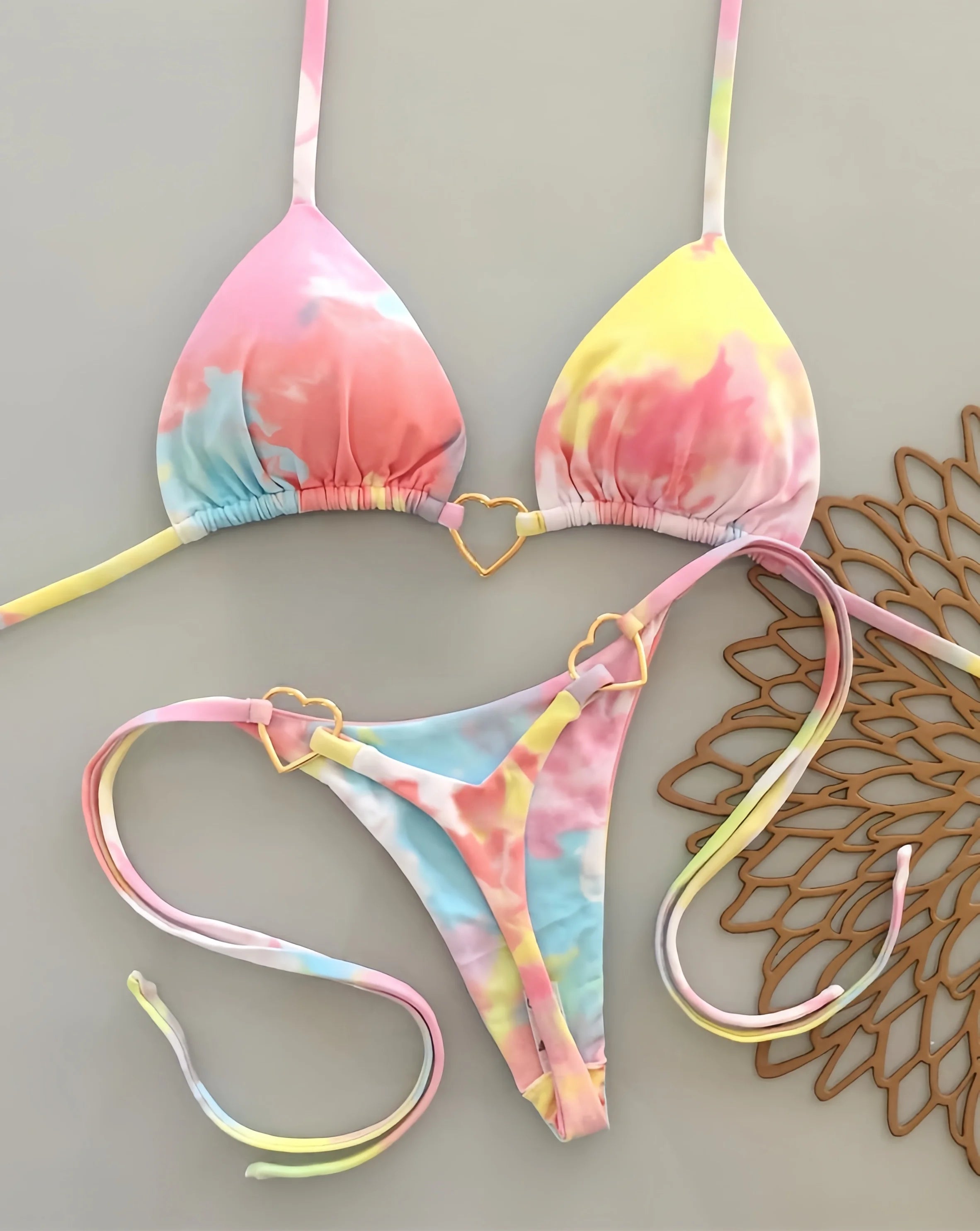 Roxana Printed Push-Up Thong Bikini Two-piece Main image