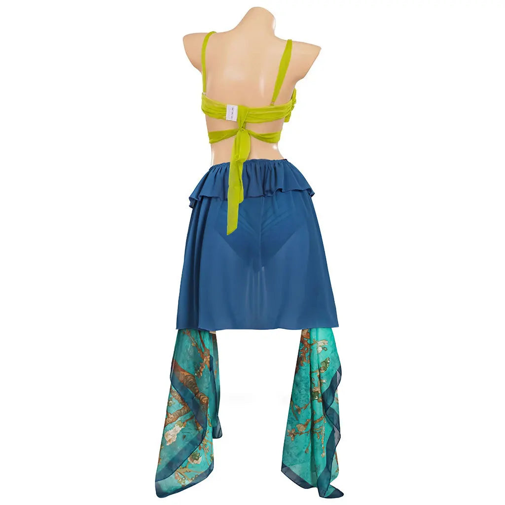 Blue Snake-Dance Stage Costume Set Secondary image