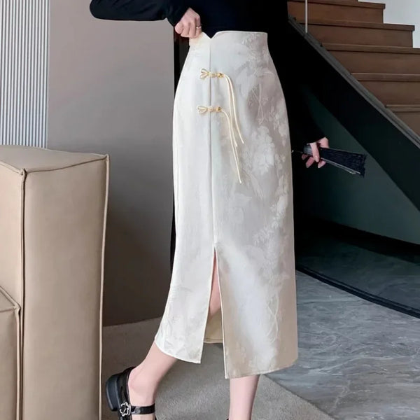 Valeria Elegant Midi Skirt One-piece