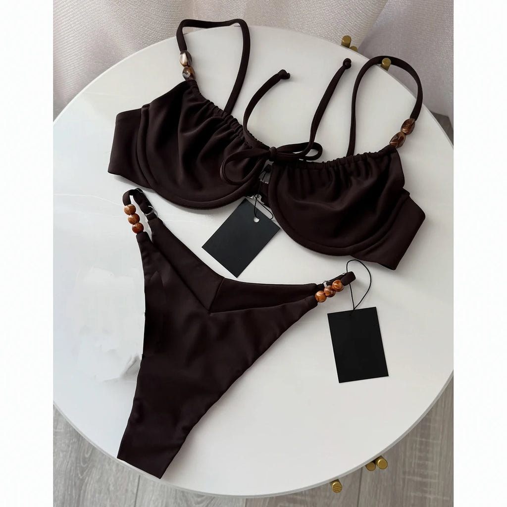 Maribel Beaded Push-Up Bikini Two-piece