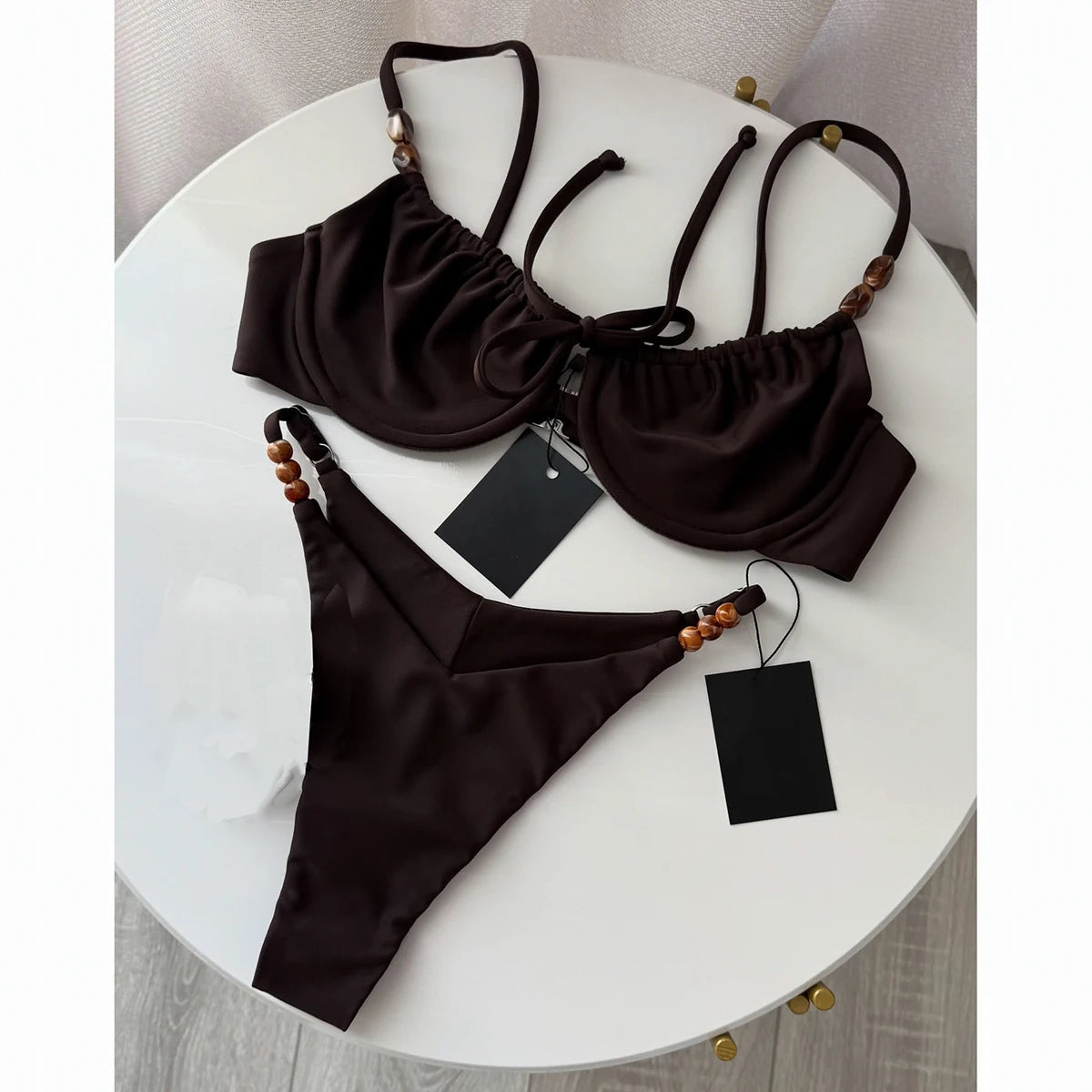 Maribel Beaded Push-Up Bikini Two-piece