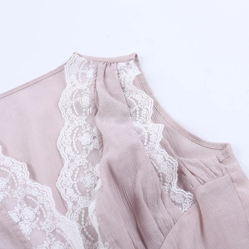 Camila Lace Deep V Two-Piece Skirt-Set